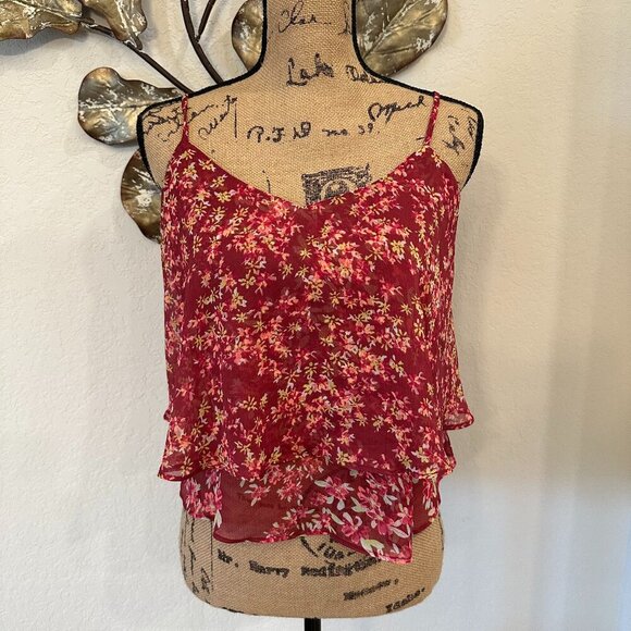 Express Tops - 🌺 EXPRESS Sheer Floral Cami Tank – Size M 🌺